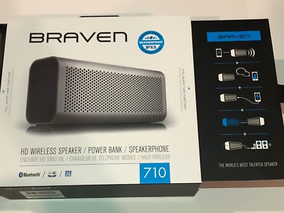 BRAVEN 710 HD Wireless Speaker w/ Built in Power Bank - IPX5 Water Resistent