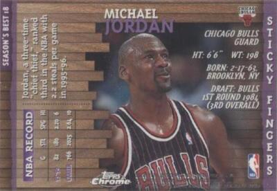 1996-97 Topps Chrome - Michael Jordan #SB18 for sale | eBay