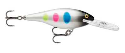 Rapala Flat Rap 08 - Cromo - 3 1/8 - 1/4 oz Walleye Bass