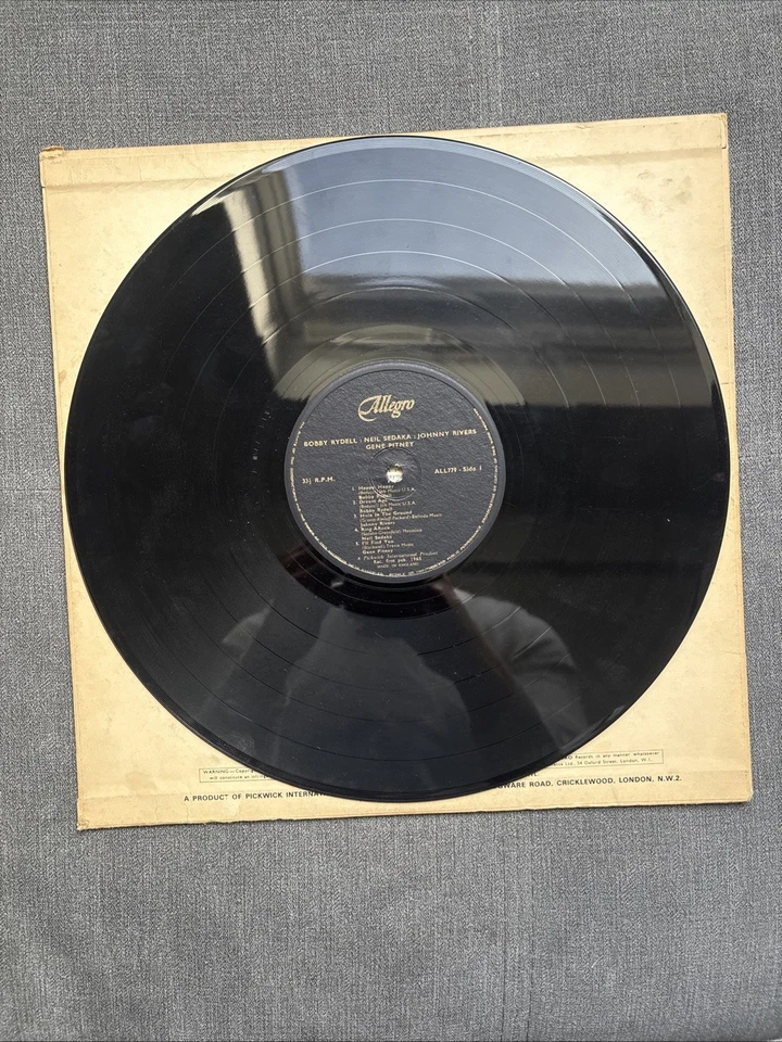 Bobby Rydell/Neil Sedaka/Gene Pitney/Johnny Rivers Compilation Vinyl LP - Image 3 of 4