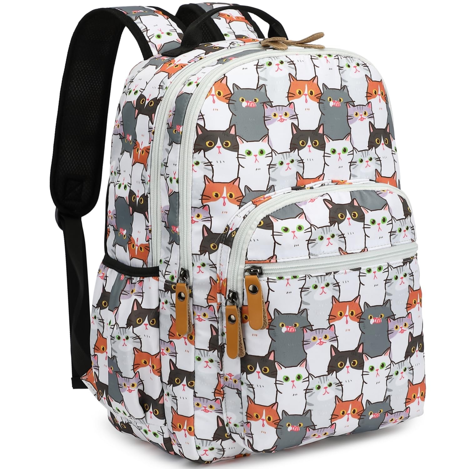 Sac à dos pour ordinateur femme avec motif floral élégant de 15 pouces pour le quotidien