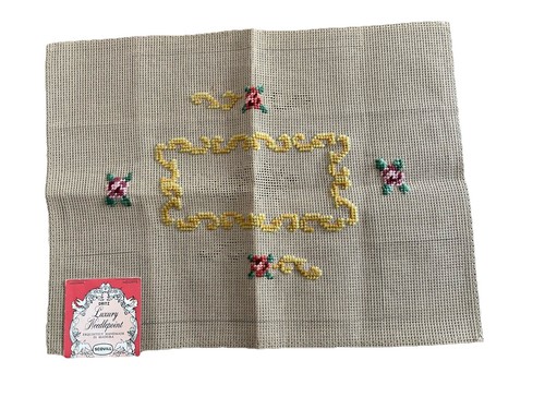 Kit De Broderie Dritz Scovill Crewel – Jardin Jacobin, Vintage, Pour Oreiller