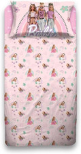 - Barbie, Lenzuolo Singolo, Set Completo Letto, Rosa, Bimba, Lenzuola Cameretta,