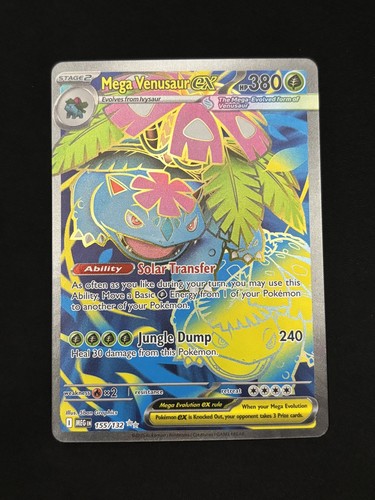 Mega Venusaur ex 155/132 Me01: Mega Evolution Holo Pokémon TCG - NM
