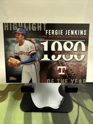 Fergie Jenkins #H-20 Topps Highlight Of The Year MLB Baseball 2015 Texas Rangers
