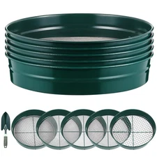 5 Pack 14.57 Inch Gold Panning Classifier Gold Prospecting Pan with Shovel 1/...