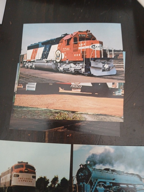 SECOND Bicentennial Set 14 Picture Postcards Of Railroad Engines Complete 1976