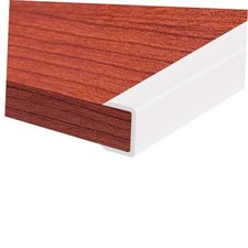 Rubber Edge Trim 12mm Flexible Edge Protector for Wood, 1/2 Inch White