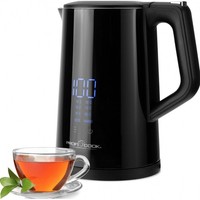 Clatronic PC-WKS 1243 Wasserkocher Schwarz 2200 Watt 1,7 Liter Abschaltautomatik