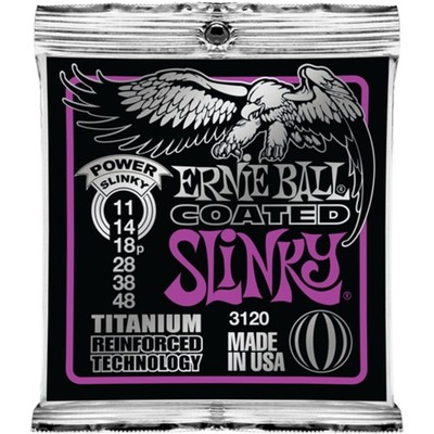 Ernie Ball EB3120 11-48 Coated Titanium RPS Power Slinky