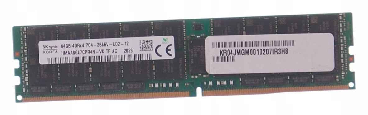 Hynix RAM 64GB DDR4 LRDIMM 2666MHz HMAA8GL7CPR4N-VK ECC memory