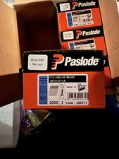 Paslode 300271 F16 38mm Angled Brads 2000 + 2 Fuel Cells IM65A Galvanised New UK