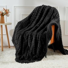 Fleece Weighted Blanket for Adults Queen Size 15lbs, Soft Sherpa Weighted Bla...