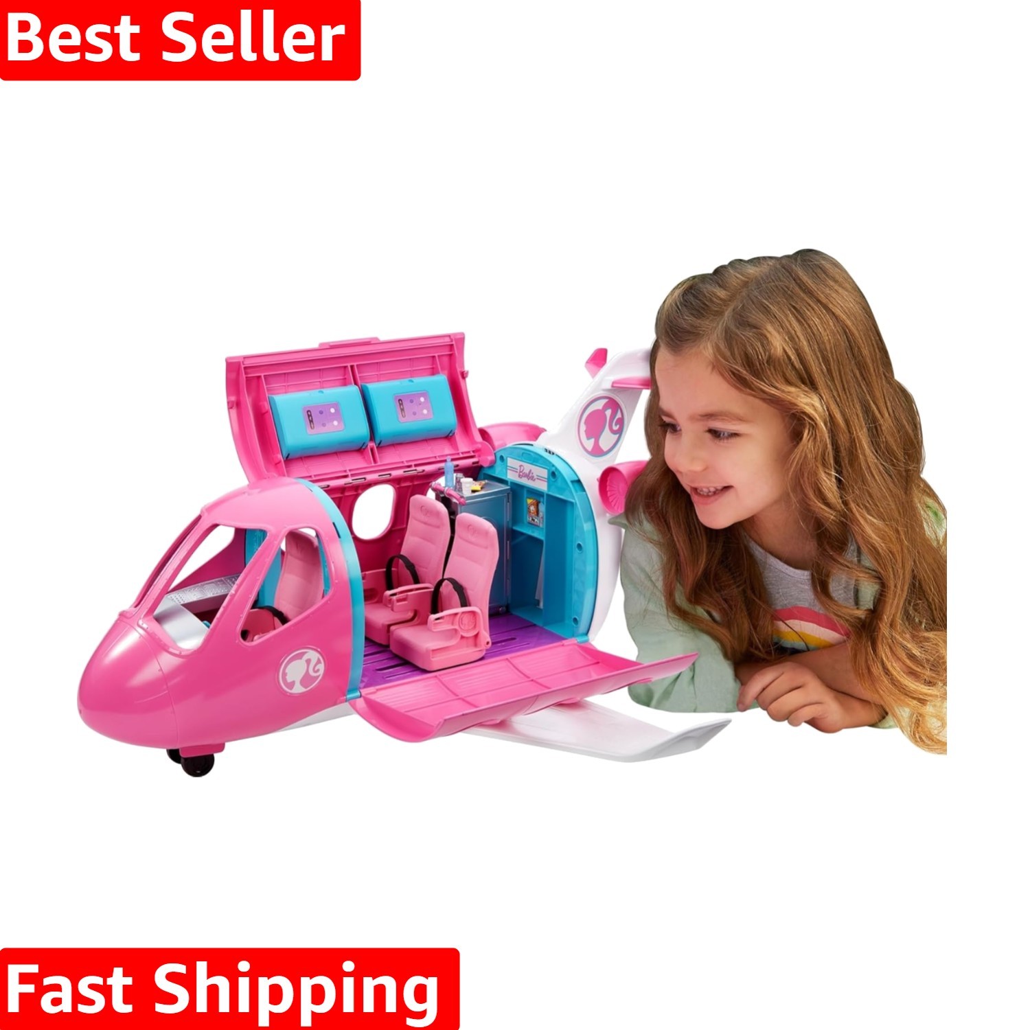 Delightful Barbie Dreamplane Set with Puppy & 15+ Accessorie