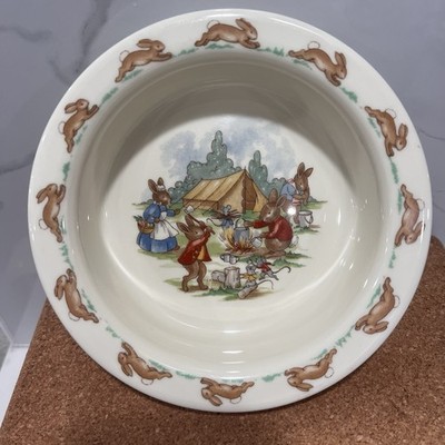 Bunnykins Porcelain Bowl Child's Dish Camping Bone China Royal Doulton 