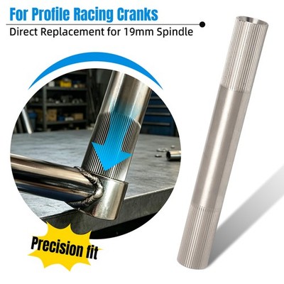 Ultra Light Titanium Crank Spindle for Profile BMX Cranks 19mm 48
