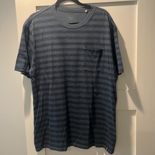 Men’s Prana Short Sleeve Pocket T Shirt Stripes Blue XL