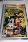 Signature Series CGC 8.0 Amazing Spider-man 362 1992 Signed Bagley Venom Carnage