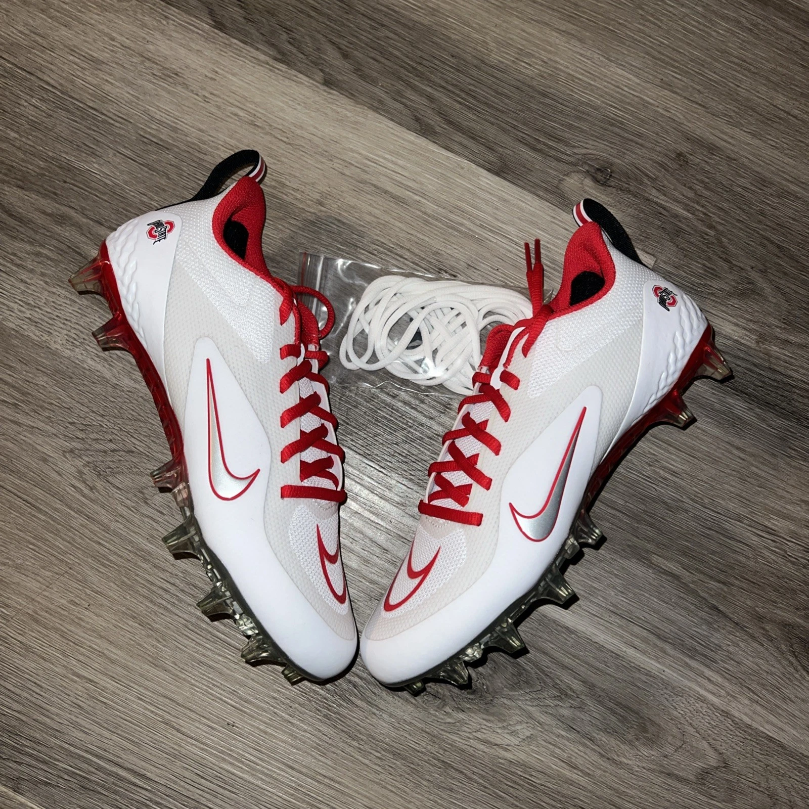 Nike Ohio State Mens 8 Wmns 9.5 Alpha Huarache 8 Pro Lacrosse Cleats CW4828 101