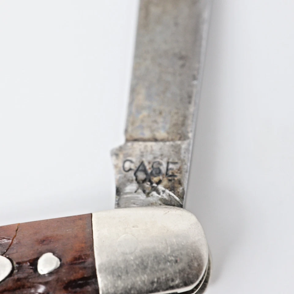 VINTAGE 1940-64 CASE XX 2 BLADE LAMINATED PEN KNIFE HARDWOOD COVER RARE 6227 - Image 2 of 4