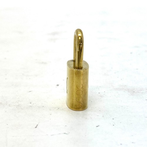 Louis Vuitton Cadena PadLock & Key Gold Tone Brass No.322 #GD308-00 - Bild 5 von 11
