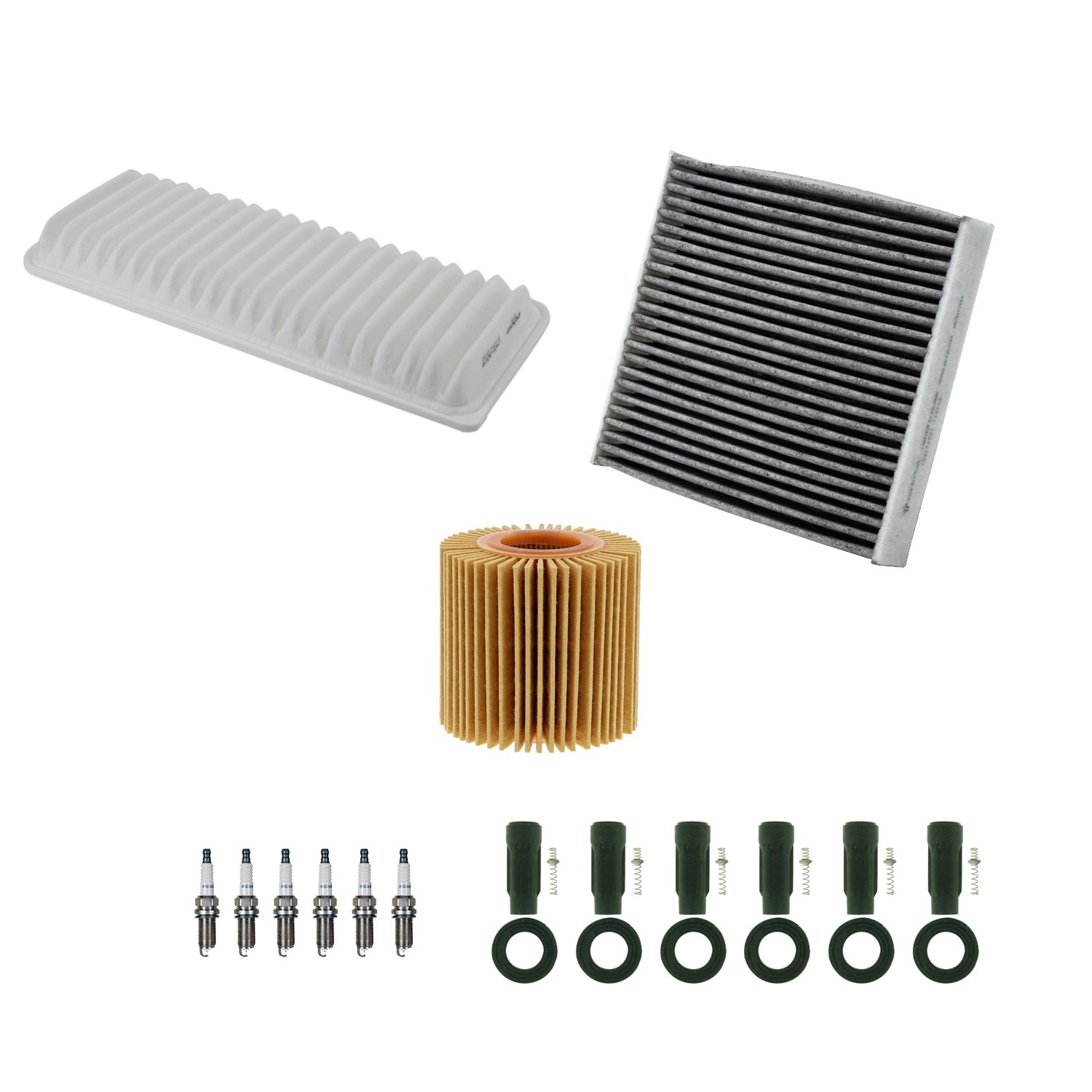 Denso Tune Up Kit NGK 6 Spark Plugs  Boots Kit for Highlander 3.5L V6 2GR-FXE