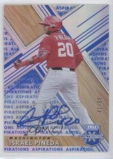 2019 Panini Elite Extra Edition Aspirations Blue 41/50 Israel Pineda Auto e6p