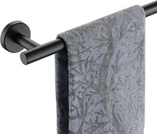 Black Bath Towel Bar, 30 Inch 304 Stainless Steel Thicken Matte Black Wall Mount