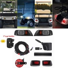 Golf Cart LED Full Light Kit with Turn Signal Switch for EZGO TXT G E 1996-2013
