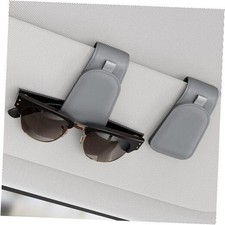 Sunglass Holder for Car Visor, Suede Cloth Magnetic Sunglass Organizer Gray