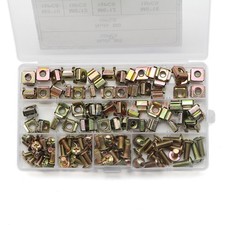 120 Pcs Cage Nut w/ Screw for Server Rack Mount Shelf Cabinet Square Clip M5 M6