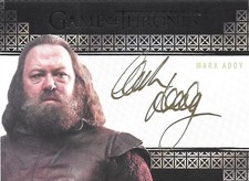 Game of Thrones Valyrian Steel Autograph Card Mark Addy