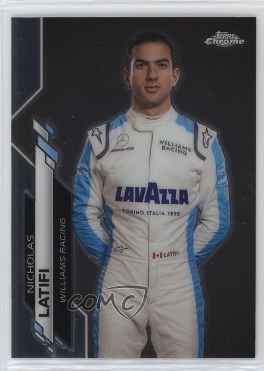 2020 Topps Chrome Formula 1 F1 Racers Nicholas Latifi #20 15wb