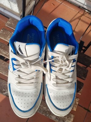 Skechers Uno Court Low Sneaker Weiss Blau Größe 45 EU Herren