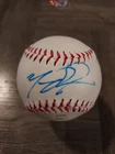 MATT OLSON AUTOGRAPHED BASEBALL ON OFFICIAL LEAGUE OLB3 BASEBALL. BRAVES.