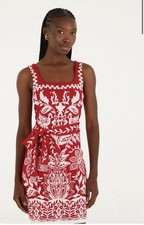Farm Rio Miranda Knit Mini Dress Size Red Medium Brand New NWT