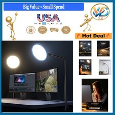 10.2-Inch Ring Light with Stand Clamp Adjustable 360 for Video Zoom