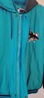 Official San Jose Sharks NHL Hockey Hooded Jacket Teal/Black Full Zip Snap Front — photo 3
