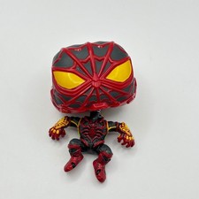 Funko Pop Miles Morales 766 Spider-Man Marvel Strike Traje Gamerverse Suelto Fuera de Caja