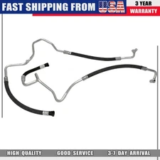 Fit BMW 535i 640i 17227636879 2x Engine Oil Cooler Line Hose Pipe Inlet&Outlet