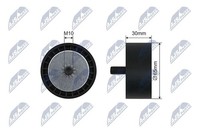 NTY Spannrolle, Keilrippenriemen RNK-BM-064 FüR BMW