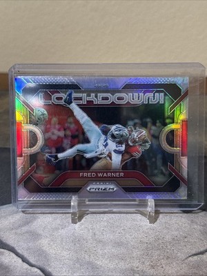 2023 Panini Prizm #LD-18 Fred Warner Lockdown! Prizms Silver San Francisco 49ers