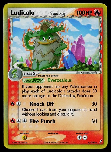 Ludicolo (Delta Species) 6/100 EX Crystal Guardians