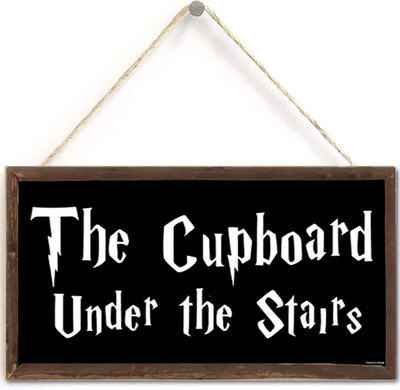 the Cupboard under the Stairs, Funny Wizardry Theme Decor Wall Art Sign, Design