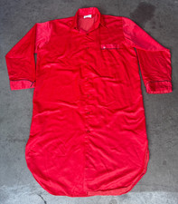 Vintage Mens Sz Medium CHRISTIAN DIOR Nightwear Red Satin Robe