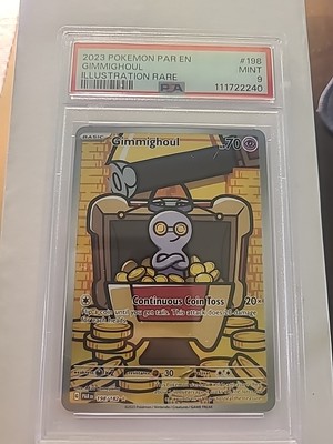 PSA 9 Gimmighoul 198/182 Illustration Rare - Pokemon Paradox Rift
