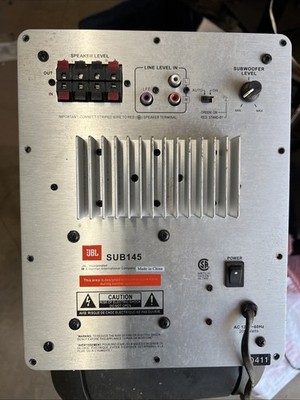 JBL SUB145 Main Unit Amp Amplifier Board Powered Subwoofer Sub PARTS OR REPAIR