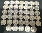 40 Coins Roll 90% Silver Washington Quarters 1940-1949