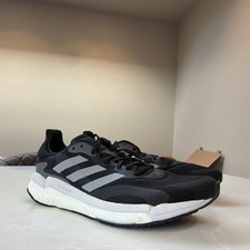 RRP �135 adidas Solar Boost 3 M Men's Cushioned Running Trainers Black UK 10.5