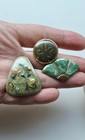 Vtg Retro Earring Mix Lot 70's 80's Geometric Enamel & 1 Lucite Pair Earrings  — photo 2